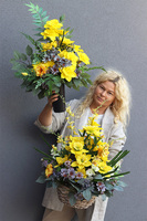 Słoneczna Pogoda, komplet dekoracji nagrobnych