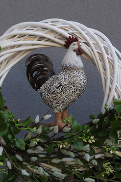 Coco Vintage, wielkanocny wianek na drzwi, rozp.64cm 