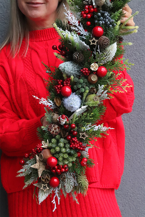 Klasyczny Dom, girlanda świąteczna