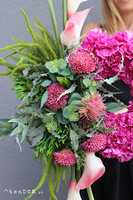 Różowa Magia, oryginalny wieniec nagrobny