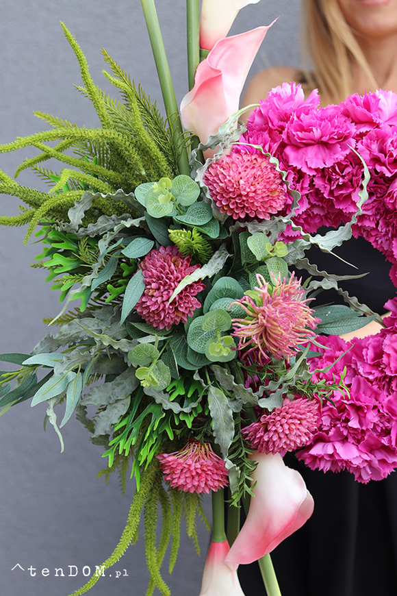 Różowa Magia, oryginalny wieniec nagrobny