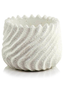 Mezzia, osłonka ceramiczna doniczka, wym.14x17cm