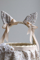 Baletnica Beige, dekorowany koszyczek wielkanocny