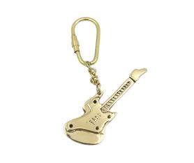 Hendrix, mosiężny brelok do kluczy gitara, dł.10cm