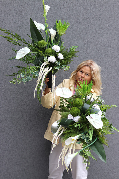 Elegantesa, komplet dekoracji nagrobnych, kompozycja & bukiet