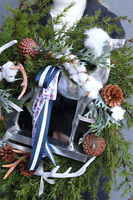 bożonarodzeniowy wianek W Modrzewiach, śr.72cm