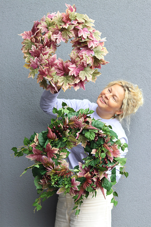 Jesienna Bonita, jesienny wianek na drzwi