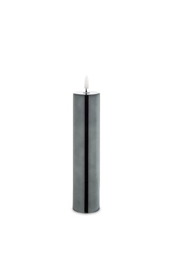 Black, migocząca świeca LED, wys.24.5cm