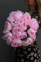 Aura, bukiet różowych peonii, wys.38cm