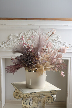 Jesień u Progu, kompozycja w naczyniu glamour, wym.57x55cm