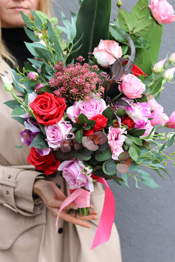 Rolentia Romina, komplet dekoracji nagrobnych, kompozycja + bukiet