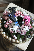 Do It Yourself Pink, stroik do samodzielnego wykonania, śr.35cm