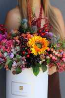 Jesienna Magia 2, barwny flowerbox z owocami