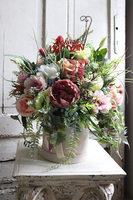 Felinea, welurowy flowerbox z życzeniami, wys.49cm 