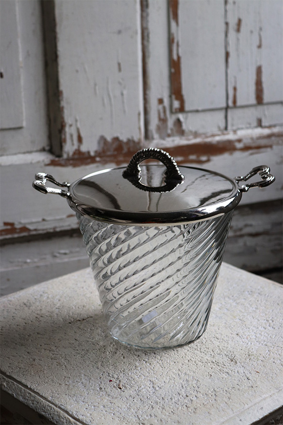 Glamour Spring Greta, kryształowy cooler pojemnik na lód, wym.15x17x23cm