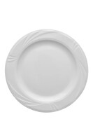 Arca, porcelanowy biały talerz, śr.30.5cm