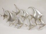 efektowny decor ścienny, Angelfish Silver, wym.53x102cm