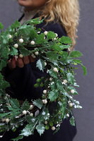 Pod Jemiołą, świąteczny wianek dekoracyjny