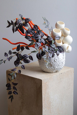 OD RĘKI Boho Marine, nowoczesna kompozycja kwiatowa, wym.40x50cm