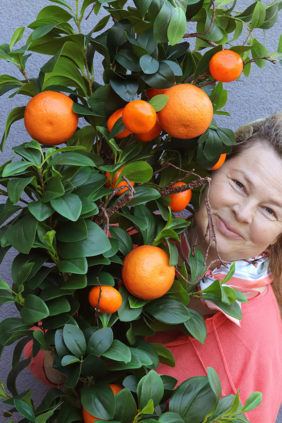 Olimpia Pomarańcze, zielona girlanda dekoracyjna z owocami