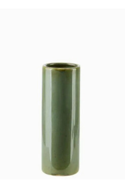 Earth Green, nowoczesny wazon, zielony, wym.20x7cm