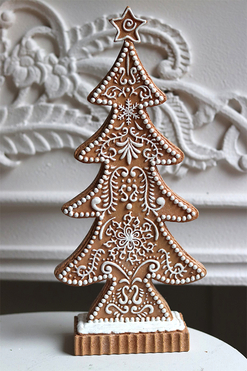 OD RĘKI Pierniczek, świąteczna figurka choinka B, wys.31.5cm 