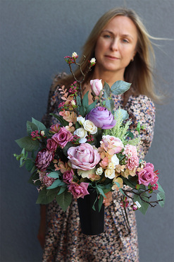 Georita, bukiet nagrobny we wkładzie, dł.52cm 