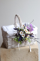 Fiolesia, dekorowany koszyczek wielkanocny