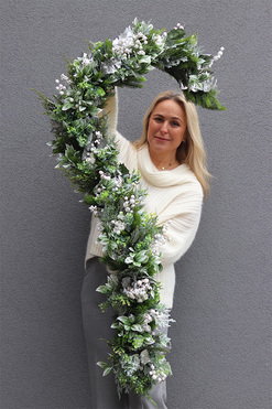 OD RĘKI Winter World, zimowa girlanda z jagodami, dł.170cm