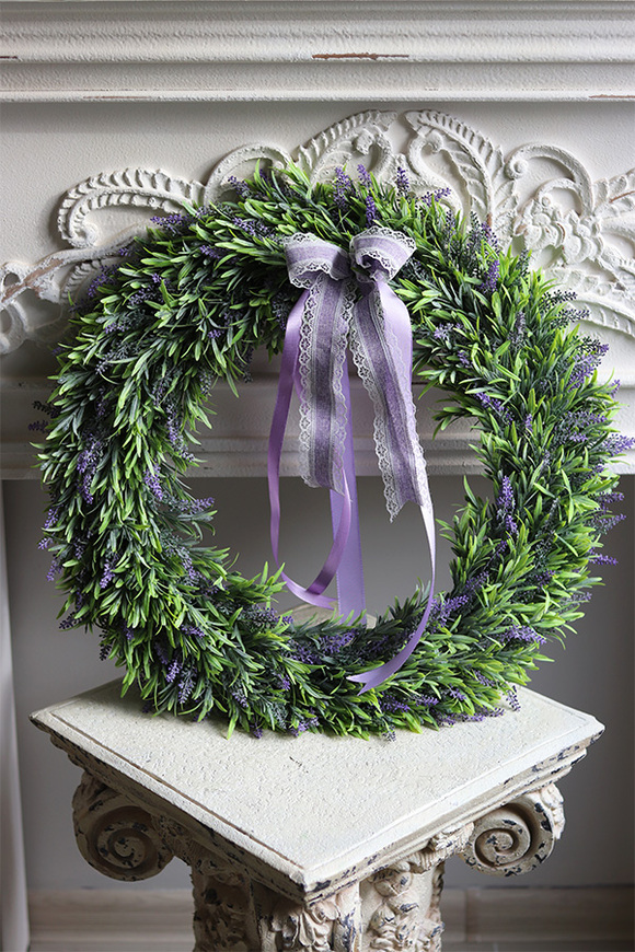 dekoracyjny wianek Lawendowe Pola