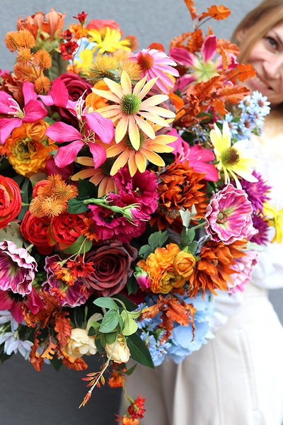 Janina Jesienna Grande 4, kwiatowa kompozycja nagrobna