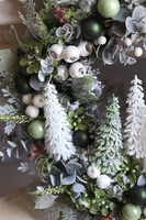 Leśny Zimowy, wianek bożonarodzeniowy z choinkami, śr.44cm