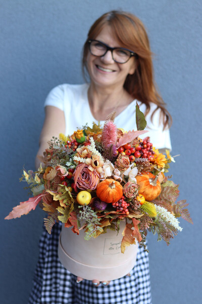 Moko Autumn 3, welurowy flowerbox jesienny