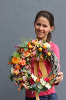 Heluna, wianek jesienny z jabłuszkami