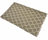 EcoEtno dywan Geo 2, biało-szary, wym.120x180cm