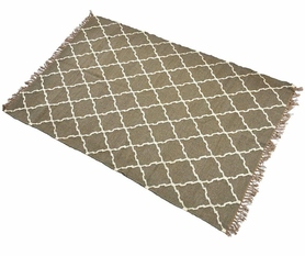 EcoEtno dywan Geo 2, biało-szary, wym.120x180cm