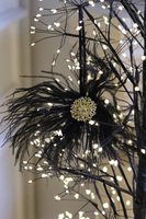 Madame Black, czarno-złota zawieszka świąteczna