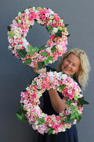 Excelsior Rosarium, bardzo duży wianek na drzwi, śr.45cm 