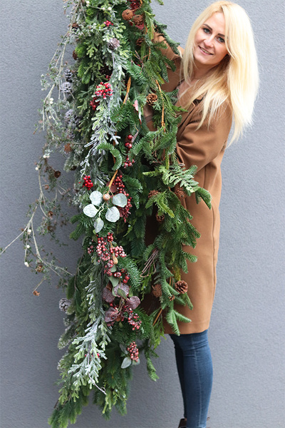 girlanda zielona iglasta, Zima