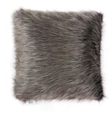 Fluffy, poduszka dekoracyjna z futerkiem, brązowa, wym.50x50cm 