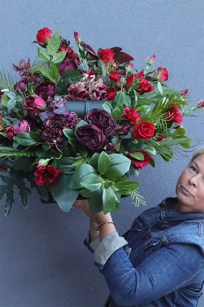 Różany Raj, komplet dekoracji nagrobnych