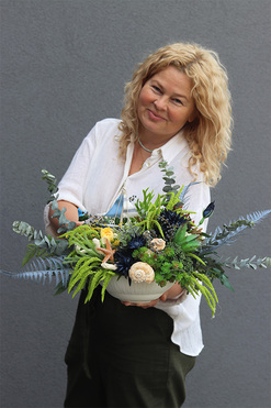 Mazurite, kompozycja marynistyczna w misie, wym.34x60cm