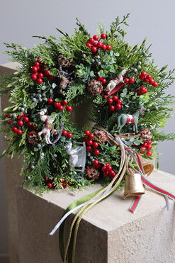 OD RĘKI Hej Koniki, świąteczny wianek dekoracyjny, śr.40cm