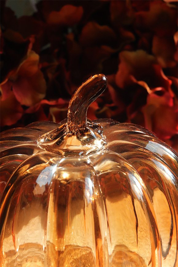 Glass Pumpkin, dekoracyjna dynia szklana	
