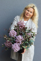 Violet Hortensje Deluxe, komplet dekoracji nagrobnych