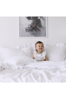 Margaret, komplet pościeli bawełnianej z falbaną, biała