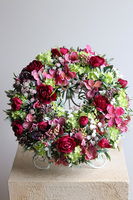 Martyna, kwiatowy wianek na drzwi