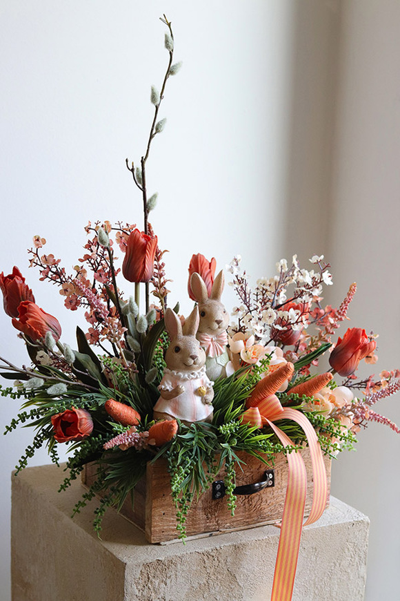 Cynamonovo, dekoracja wielkanocna w szufladzie