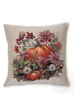 Jesienne Dynie, poszewka gobelinowa dwustronna, 45x45cm