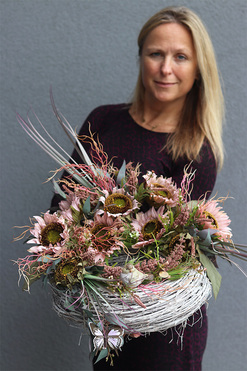 wieniec nagrobny Słoneczniki Velio, śr.40cm